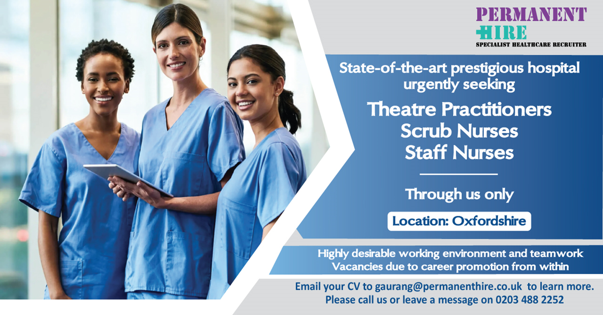 Theatre Practitioner (Scrub Nurse)